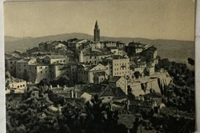 Stari grad Labin na staroj razglednici