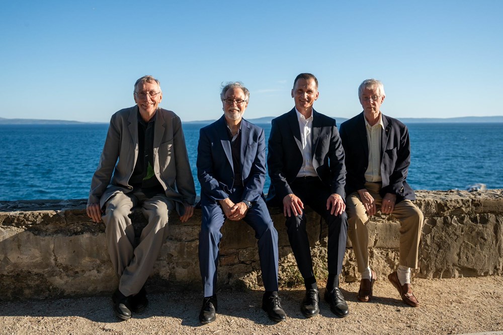 Nobelovac Gregg Semenza, prof. dr. Dragan Primorac, te nobelovci Richard Roberts i Svante Paabo (Privatna arhiva)