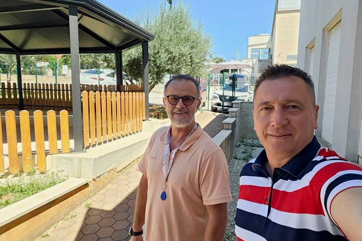 Đulijano Petrović i Predrag Brkić (Foto Općina Kaštelir-Labinci)