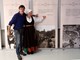 Danilo Dragosavac i Lara Živolić uz izložbu "Riječima usrid prstenca" (Snimio Milivoj Mijošek)