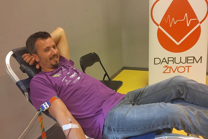 (Stefano Basaneze, prvi puta darivao krv)