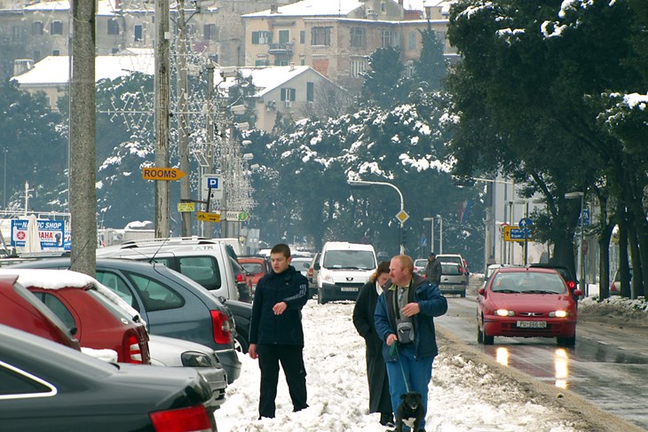 Snijeg u Puli 2009. (Arhiva GI)