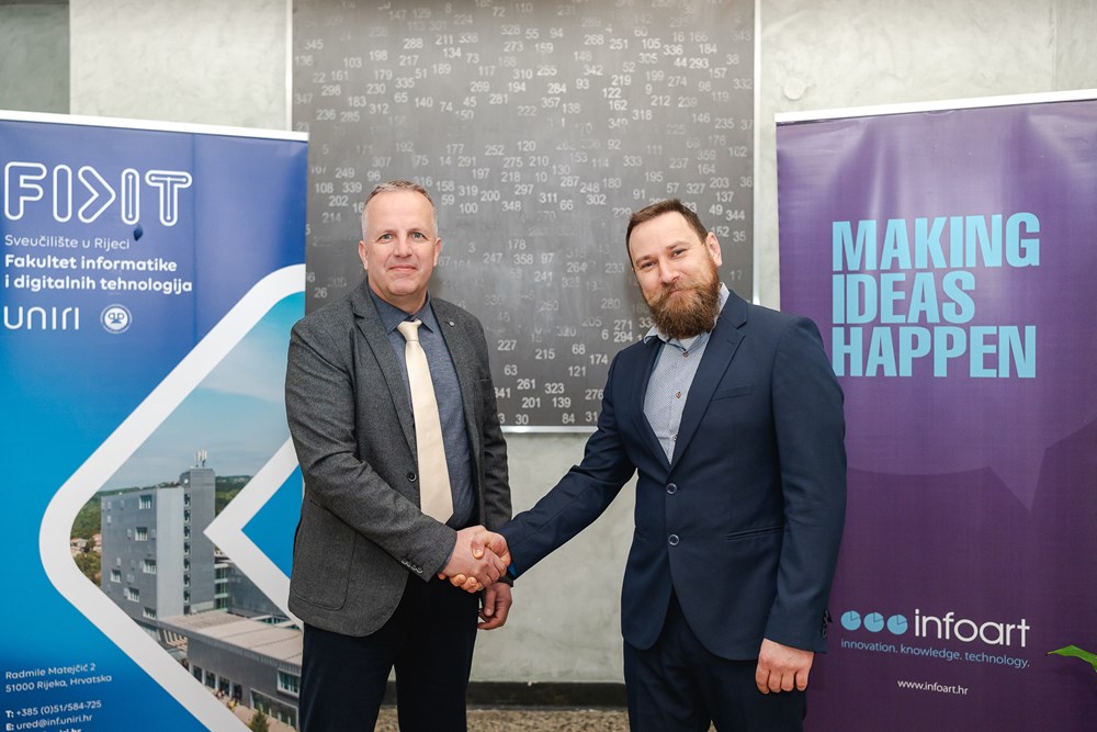 Uni Ri prorektor Marin Karuza i voditelj projekta Vjekoslav-Leonard Prcic