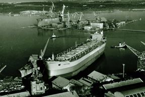 "Berge Adria" u pulskom brodogradilištu 1972.