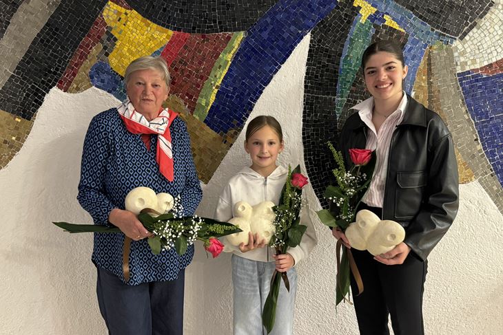 "Novi rankunari": Nadija Disiot, Zita Sinčić i Nikol Gržinić (Snimila Gordana Čalić Šverko)