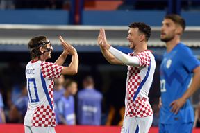 Luka Modrić i Ivan Perišić (Snimio Davor Kovačević)