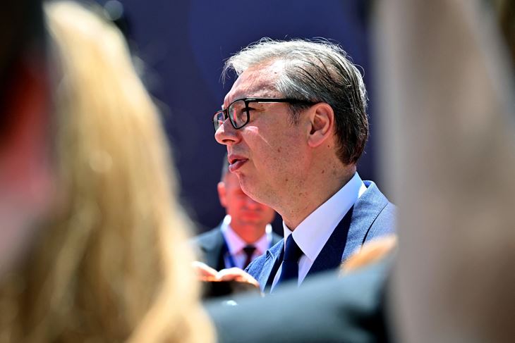 Aleksandar Vučić (Photo by ELVIS BARUKCIC / AFP)