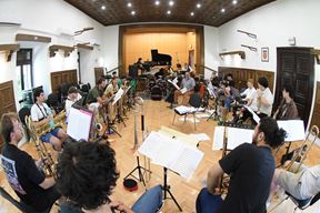 S probe Jeunesses Musicales Svjetskog jazz orkestra u Grožnjanu (Snimio Milivoj Mijošek)