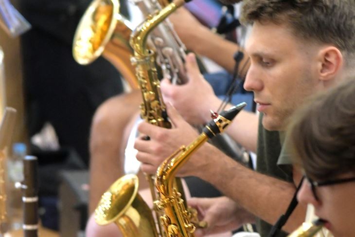 S probe Jeunesses Musicales Svjetskog jazz orkestra u Grožnjanu (Snimio Milivoj Mijošek)