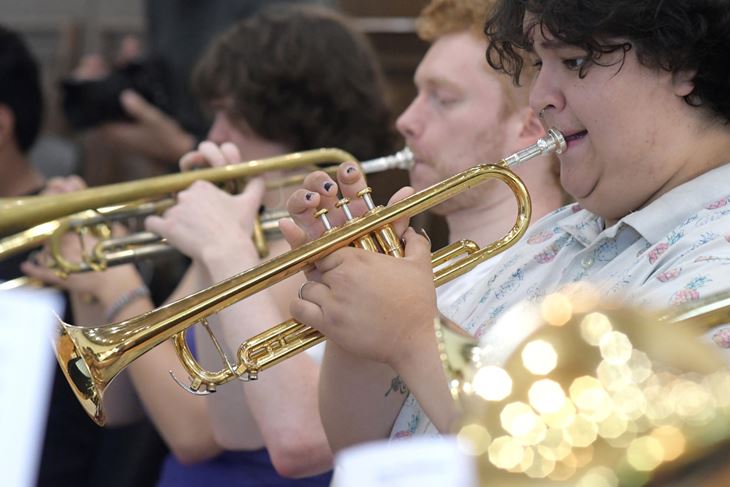 S probe Jeunesses Musicales Svjetskog jazz orkestra u Grožnjanu (Snimio Milivoj Mijošek)