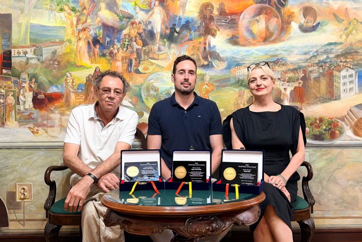 Hassan Abdelghani, Siniša Gordić i Paola Orlić (Grad Pula)