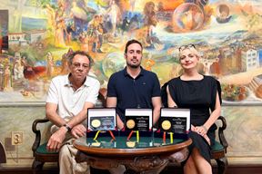 Hassan Abdelghani, Siniša Gordić i Paola Orlić (Grad Pula)