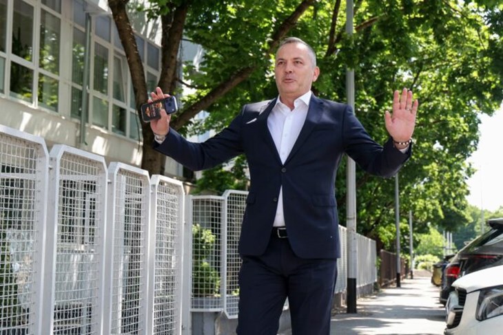 Predsjednik Hrvatskog nogometnog saveza Marijan Kustić (Snimio Matija Habljak / Pixsell)