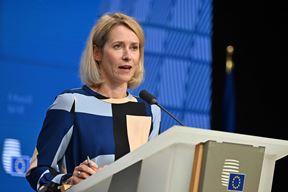 Kaja Kallas (Photo by Nicolas TUCAT / AFP)