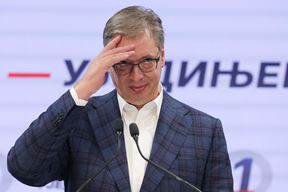 Aleksandar Vučić (Photo by Pedja Milosavljevic / AFP)