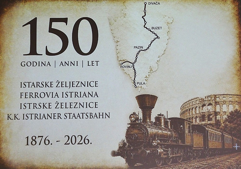 Službeni plakat glavne proslave 150. obljetnice Istarske željeznice