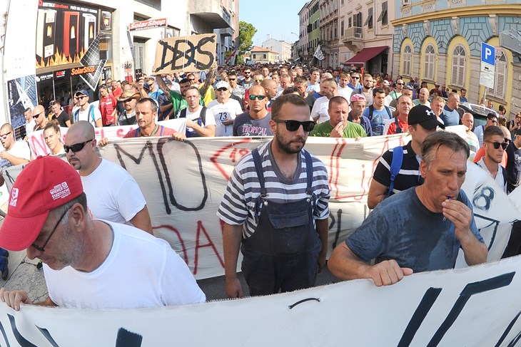 Razočarani radnici danas će prosvjedovati u metropoli (M. MIJOŠEK)