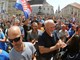 Prosvjed radnika Uljanik Grupe na Markovom trgu u Zagrebu (Milivoj MIJOŠEK)