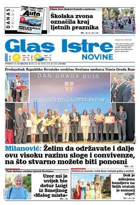 GlasIstre digitalno izdanje  10.09.2024