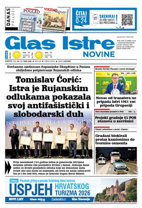 GlasIstre digitalno izdanje  26.09.2026